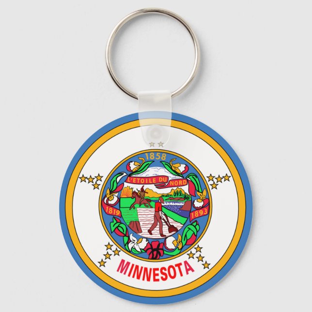 Llavero Bandera de Minnesota (Anverso)