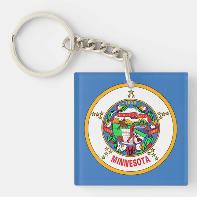 Llavero Bandera de Minnesota (Frente)