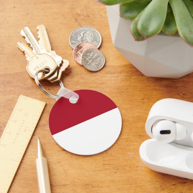 Llavero Bandera de Mónaco (Escritorio )