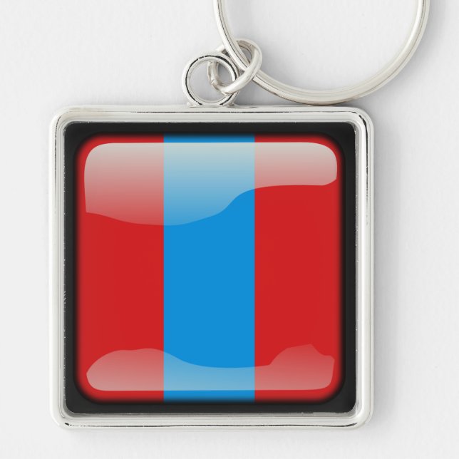 Llavero Bandera de Mongolia (Frente)