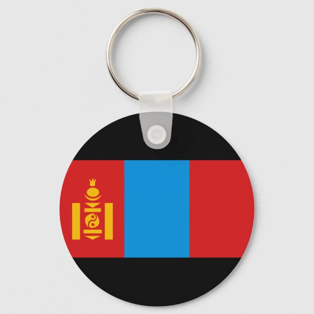 Llavero Bandera de Mongolia (Anverso)
