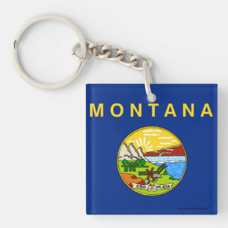 Llavero Bandera de Montana