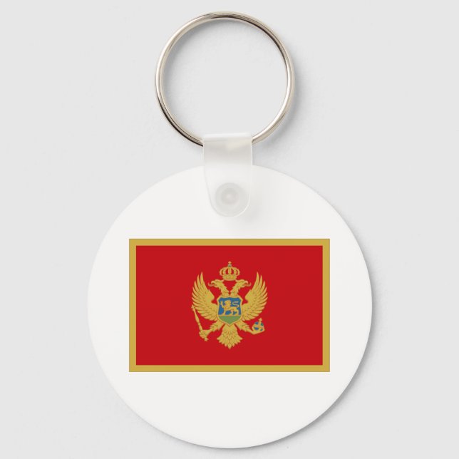 Llavero Bandera de Montenegro (Anverso)
