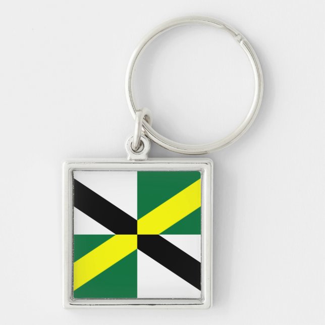 Llavero Bandera de Monterrey, cadena de claves de Californ (Frente)