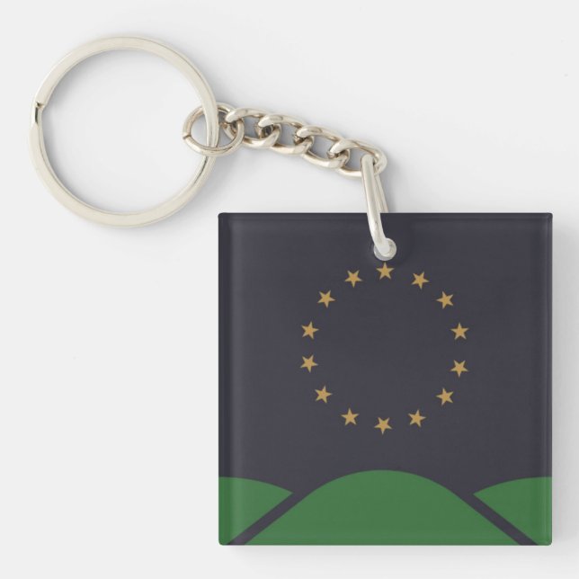 Llavero Bandera de Montpelier, Vermont Keychain (Frente)