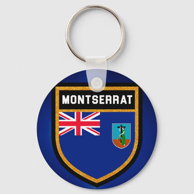 Llavero Bandera de Montserrat (Anverso)