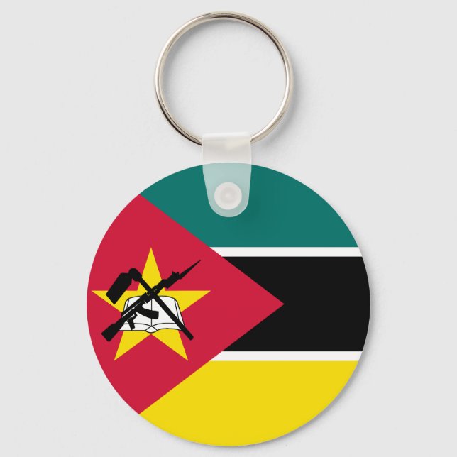 Llavero Bandera de Mozambique (Anverso)