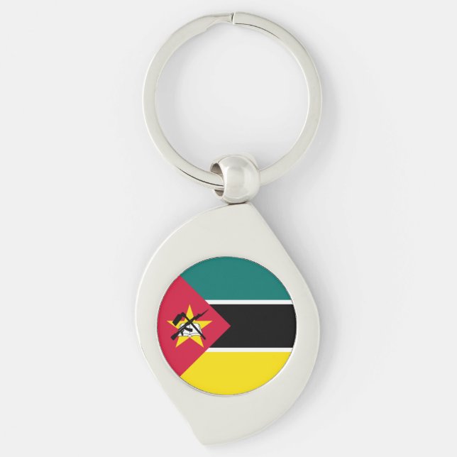 Llavero Bandera de Mozambique (Anverso)