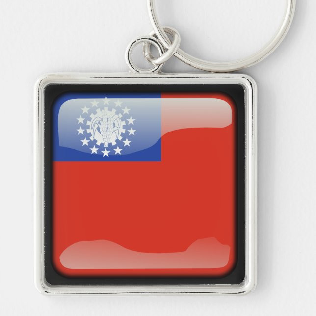 Llavero Bandera de Myanmar (Frente)