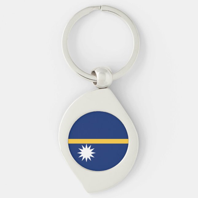Llavero Bandera de Nauru (Anverso)