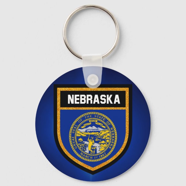 Llavero Bandera de Nebraska (Anverso)
