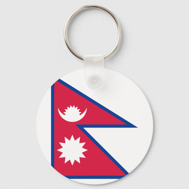 Llavero Bandera de Nepal (Anverso)