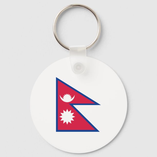 Llavero Bandera de Nepal Keychain (Anverso)