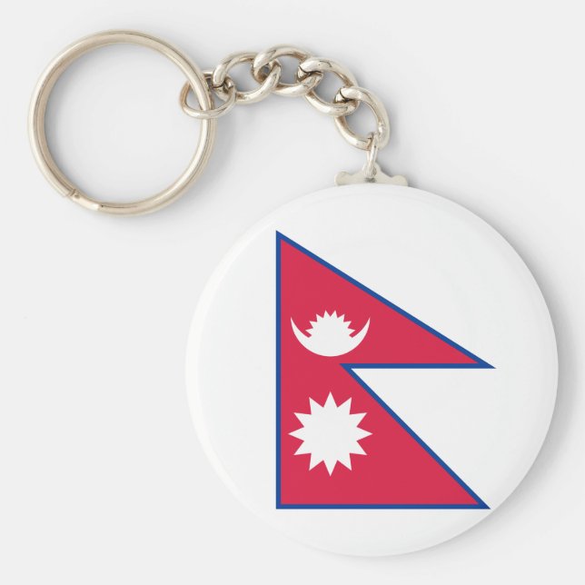 Llavero Bandera de Nepal (nepalés) (Frente)