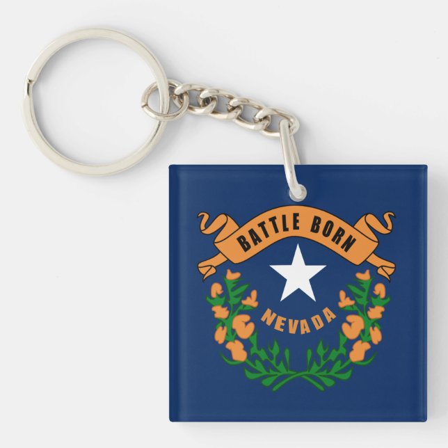 Llavero Bandera de Nevada (Frente)