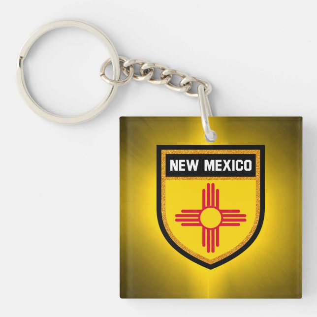Llavero Bandera de New México (Frente)