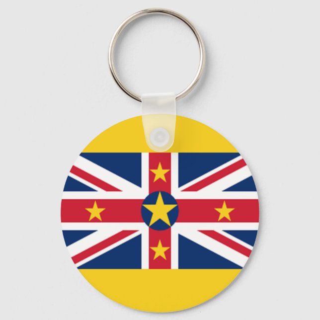 Llavero Bandera de Niue (Anverso)