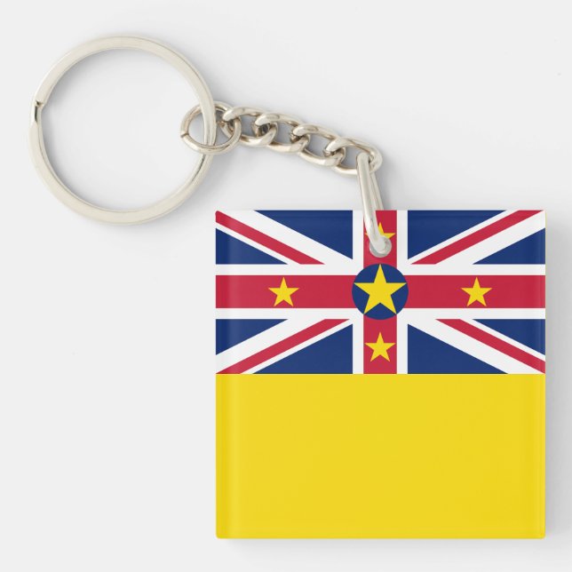 Llavero Bandera de Niue (Frente)