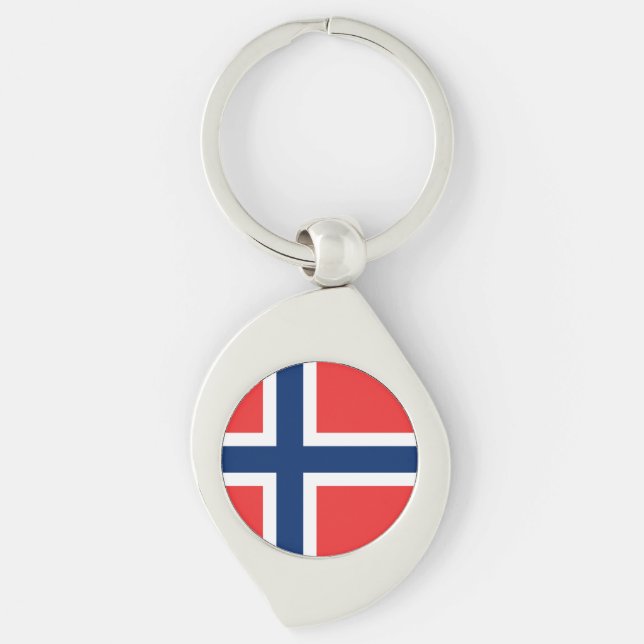 Llavero Bandera de Noruega (Anverso)