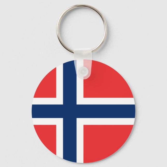 Llavero Bandera de Noruega (Anverso)