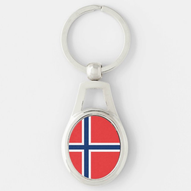 Llavero Bandera de Noruega (Anverso)