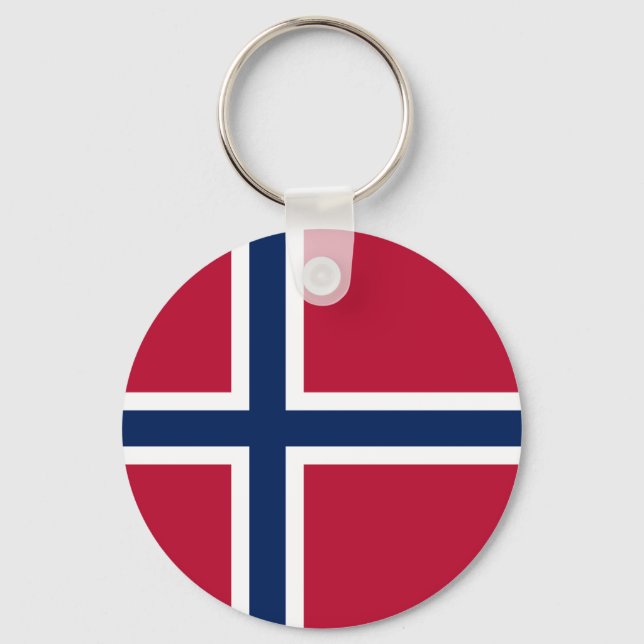 Llavero Bandera de Noruega (Anverso)