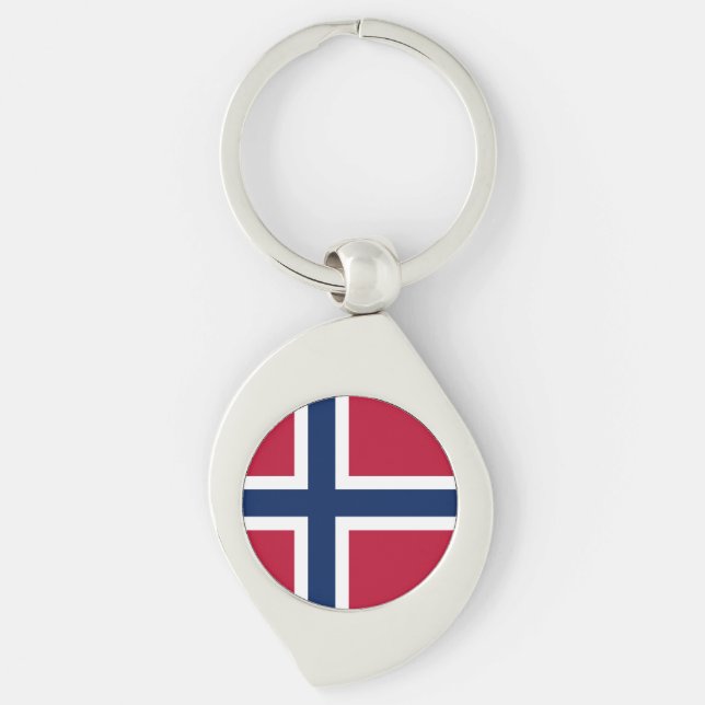 Llavero Bandera de Noruega (Anverso)