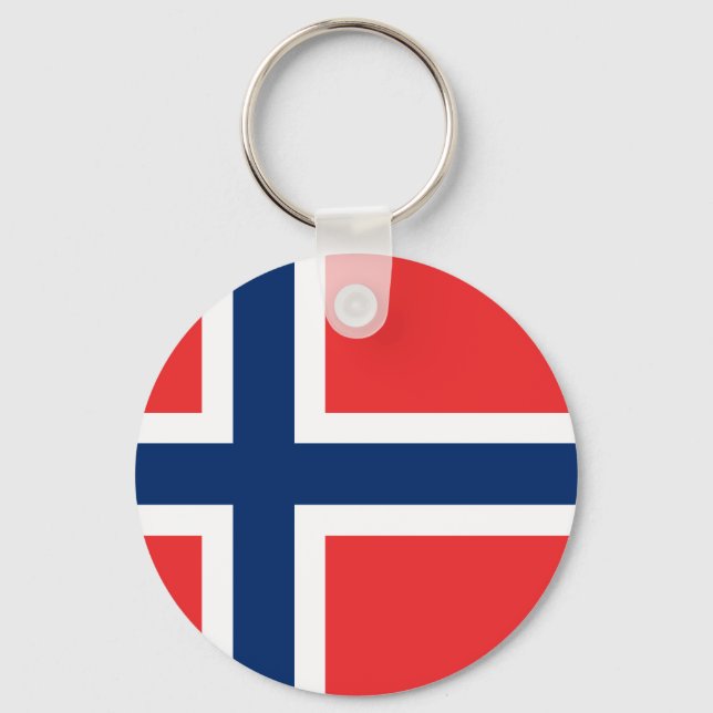 Llavero Bandera de Noruega (Anverso)