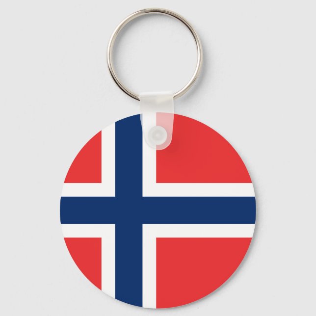 Llavero Bandera de Noruega (Anverso)