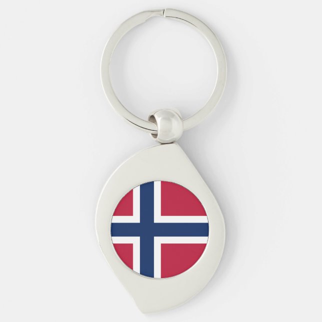 Llavero Bandera de Noruega (Anverso)