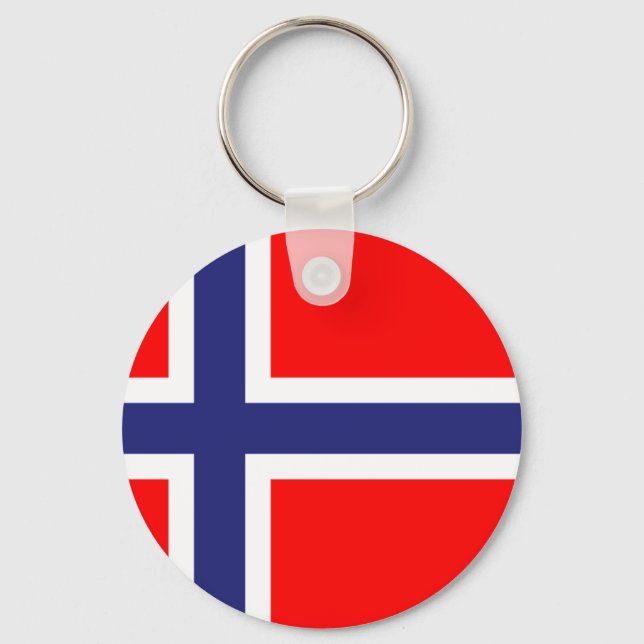 Llavero Bandera de Noruega (Anverso)