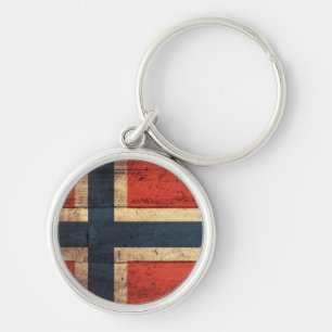 Llavero Bandera de Noruega de madera