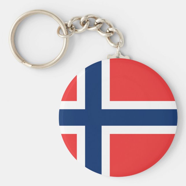 Llavero Bandera de Noruega (noruego) (Frente)