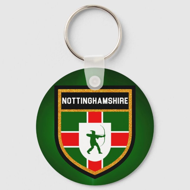 Llavero Bandera de Nottinghamshire (Anverso)