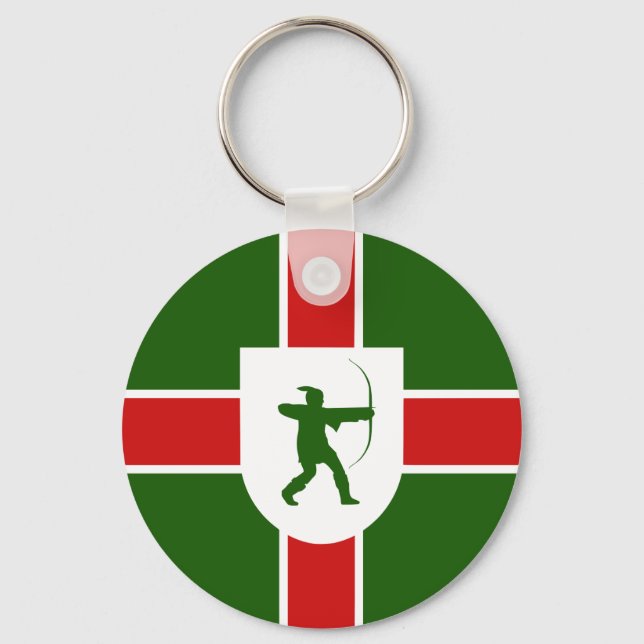 Llavero Bandera de Nottinghamshire Keychain (Anverso)