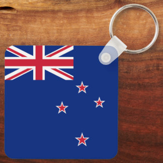 Llavero Bandera de Nueva Zelanda: bandera de NZ, estrellas