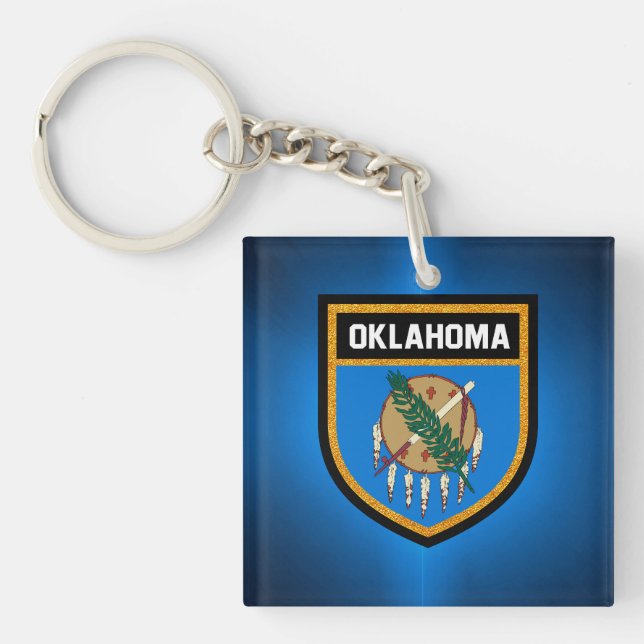 Llavero Bandera de Oklahoma (Frente)