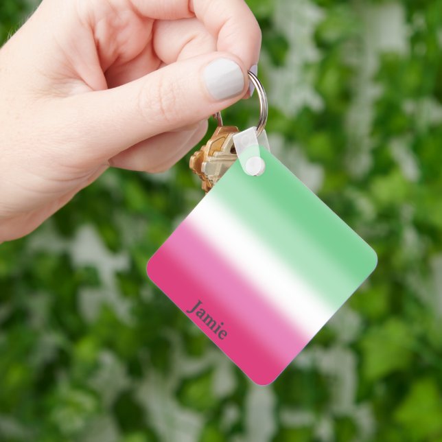 Llavero Bandera de orgullo Abrosexual con gradiente (Mano)