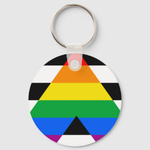 Llavero Bandera de Orgullo Aliado