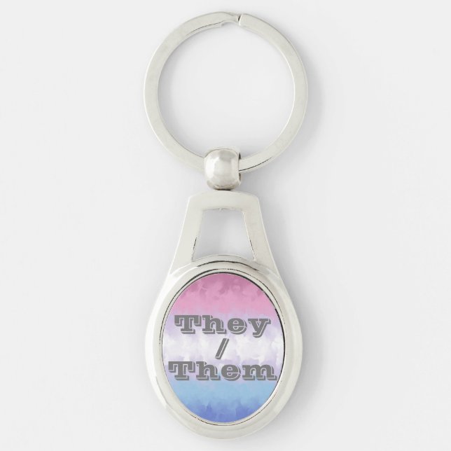Llavero Bandera de orgullo Bigender personalizable suave B (Anverso)