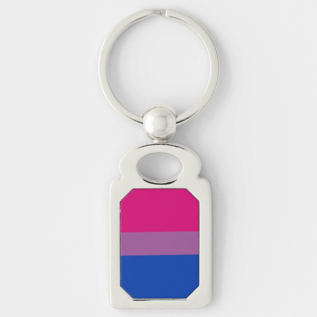 Llavero Bandera de orgullo bisexual (Anverso)