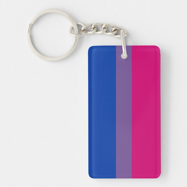Llavero Bandera de orgullo bisexual (Frente)