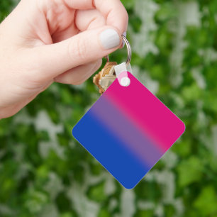 Llavero Bandera de orgullo bisexual gradiente – Bandera Bi
