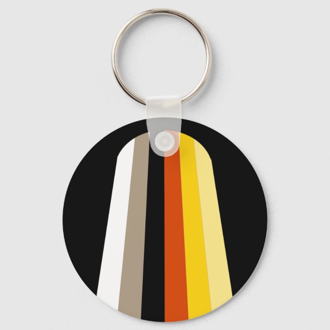 Llavero Bandera de Orgullo de Cabello Largo (Anverso)