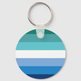 Llavero Bandera de Orgullo Gay Masculino (Azul)
