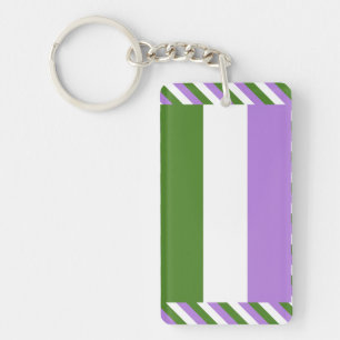 Llavero Bandera de orgullo genderqueer