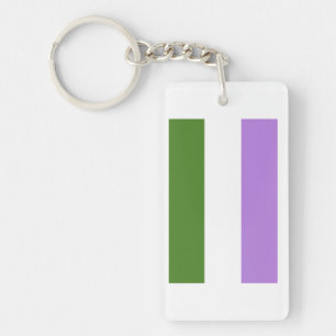 Llavero Bandera de orgullo genderqueer