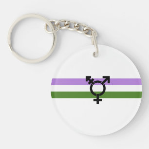 Llavero Bandera de orgullo genderqueer