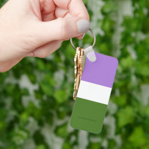 Llavero Bandera de orgullo genderqueer de SlipperyJoe lava