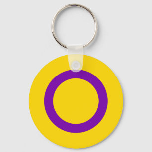 Llavero Bandera de orgullo intersexual